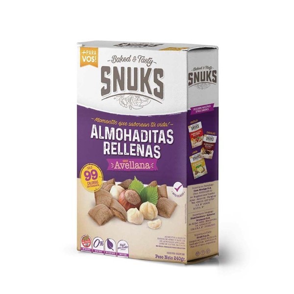 Almohaditas Snuks Rellenas Avellana X240gr #1