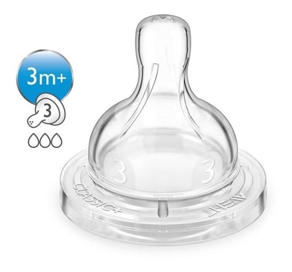Avent Tetinas Anticolic Fluir Medio 3 (m+) Scf633/27 (2 Unidades)