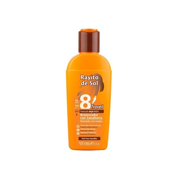 Rayito de Sol Crema Bronceadora Con Zanahoria Fps 8 130 gr #1