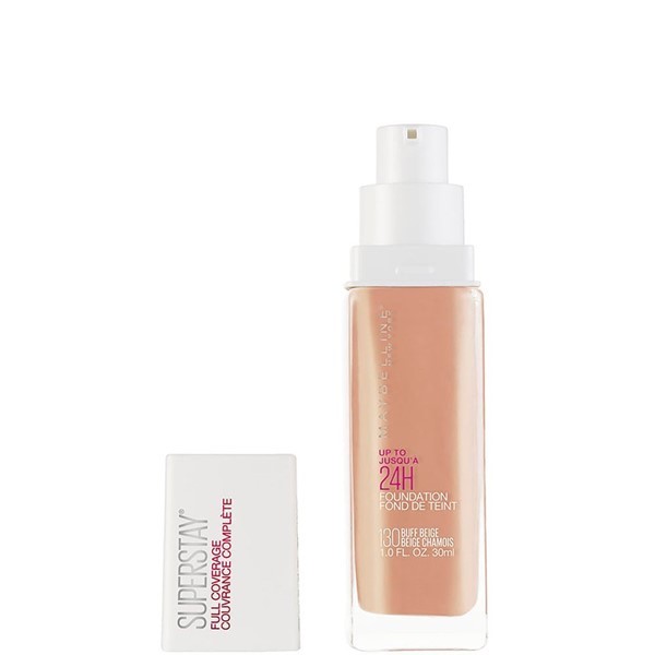 Maybelline Base De Maquillaje Super Stay 24hs Full Coverage 30ml | 130 Beige Buff alt