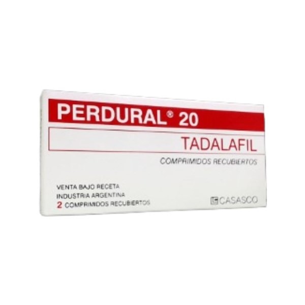 Casasco Perdural Tadalafilo 20 Mg x 2 Comp Recubiertos #1