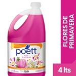Limpiador Desinfectante De Pisos Poett Flores De Primavera 4 L #1