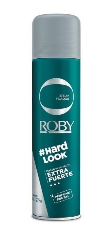 Roby Spray Fijador Extra Fuerte Perfume Frutal 390 ml