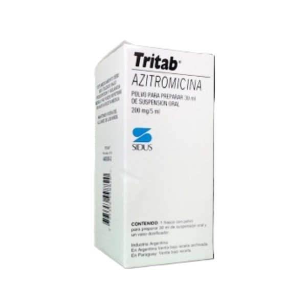 Sidus Tritab Azitromicina 200 Mg / 5 ml Suspensión Oral x 30 ml #1