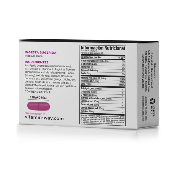 Vitamin Way Suplemento Up For Woman (30 Cápsulas) alt