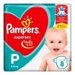 Pampers Pañales Supersec Pequeño 8 Unidades #1