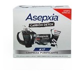 Asepxia Carbón Kit Limpieza Agua Micelar Jabón Mascarilla #1