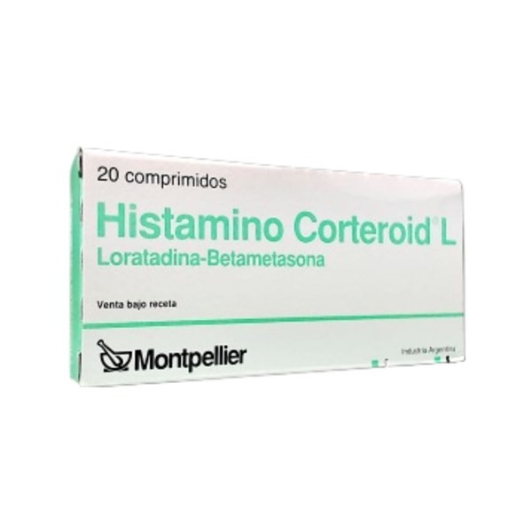Montpellier Histamino Corteroid l Loratadina + Betametasona x 20 Comp #1