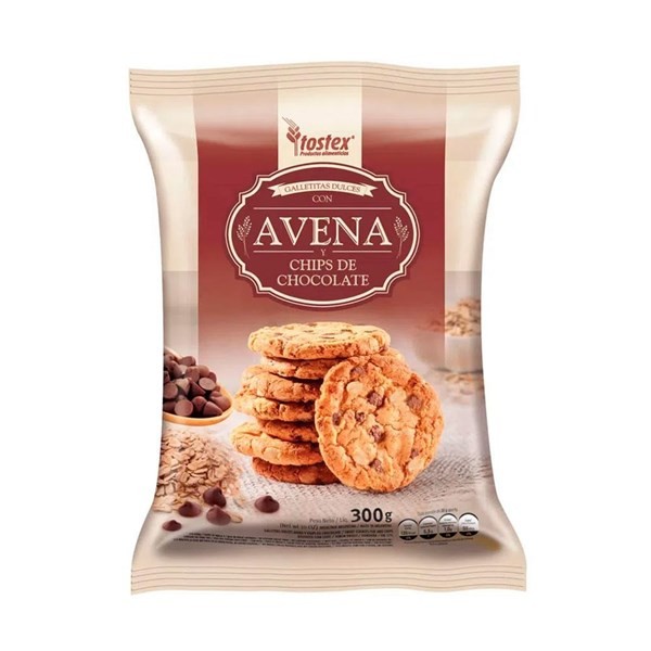 Galletas Tostex Avena Chips Y Choco #1