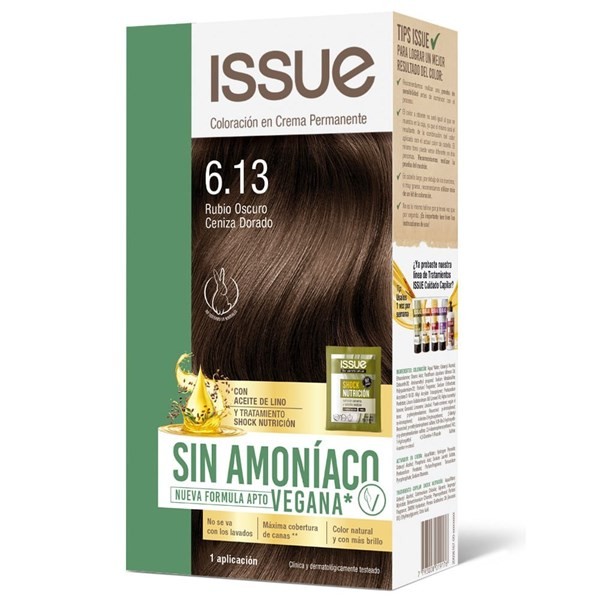 Issue Kit Sin Amoniaco Color Rubio Oscuro Ceniza Dorado #1