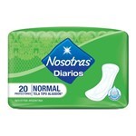 Nosotras Normal Tela Tipo Algodón Protector Diario X20 U Unico #1