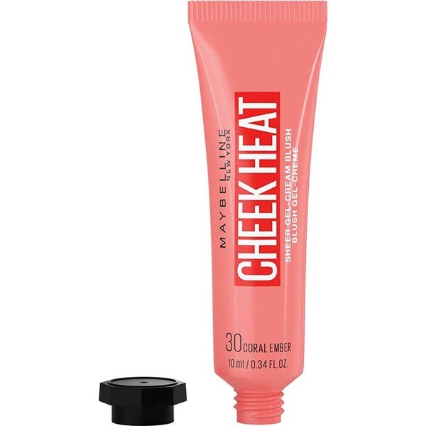 Rubor en Crema Maybelline Cheek Heat 30 coral Ember #1