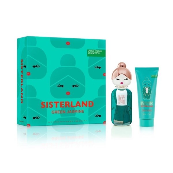 Set Benetton Sisterland Green Edt x 80 ml + Body Lotion x 75 ml #1