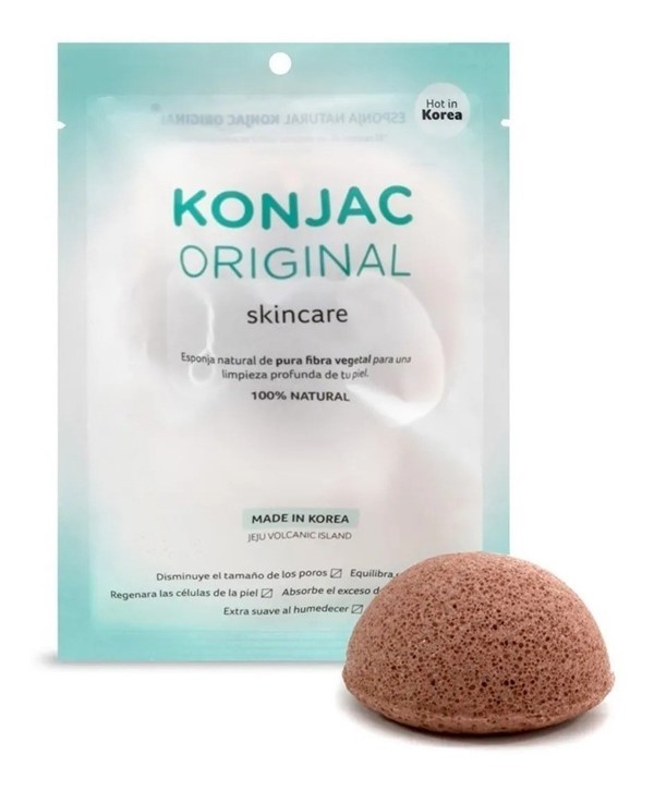 Konjac Esponja Facial Con Arcilla Volcanica #1