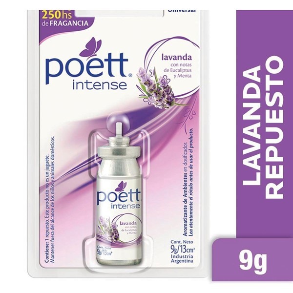 Repuesto Aromatizador De Ambiente Poett Intense Lavanda 9 Gr #1