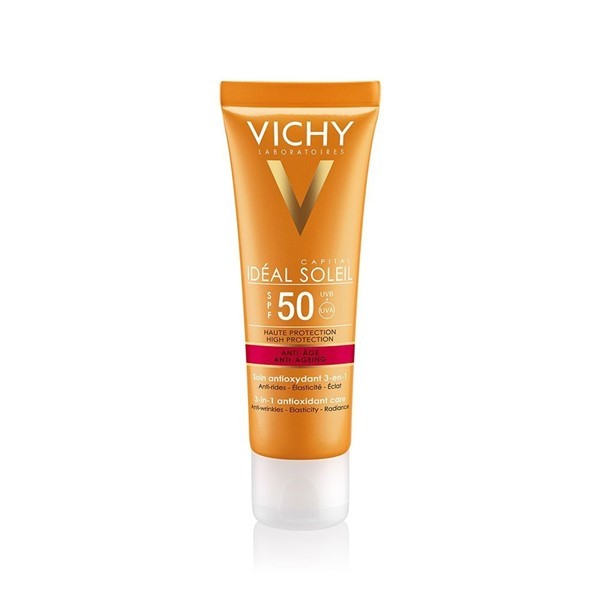 Vichy Ideal Soleil Protector Solar Anti-Edad 3 En 1 Fps 50 50 Ml alt