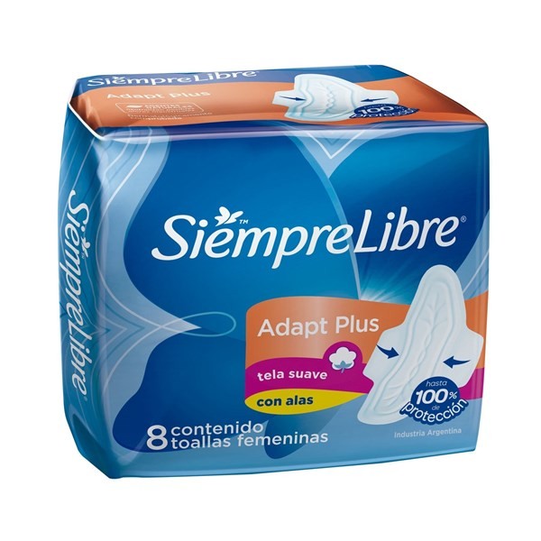 Siempre Libre Toallitas Femeninas Adapt Plus Con Alas #1