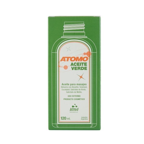Atomo Aceite para Masajes Verde 120 ml alt