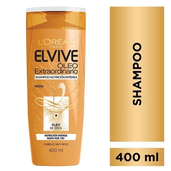 Elvive Shampoo Oleo Extraordinario Nutrición Profunda 400 ml alt