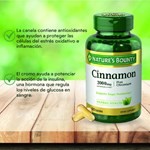 Nature'S Bounty Cinnamon con Cromo 2000 Mg | 60 Capsulas #4
