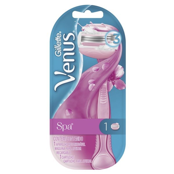 Gillette Kit Venus Spa Maquina Para Afeitar Recargable + Cartucho Para Afeitar alt