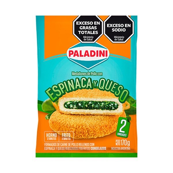 Medallón de Pollo Paladini Espinaca Y Queso 2 U. #1