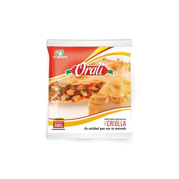 Tapas Para Pascualinas Orali Criolla 2U 380 g #1
