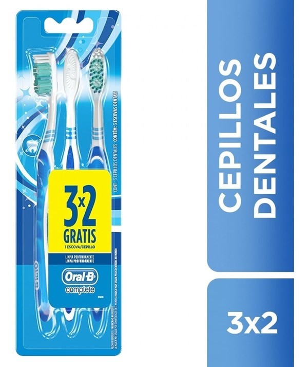 Oral B Cepillo Dental Complete 40 Suave 3 x 2 Unidades #1