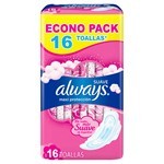 Toallitas Femeninas Always Maxi Protección Suave x 16 un #1