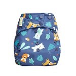 Pañal de Tela Baby Pelle Con Broches Animales Azules Multitalle Talle Multitalle #1