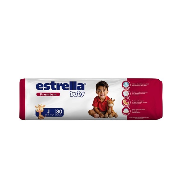 Pañal Estrella Baby Talle J Premium Hiperpack 30 uni #1