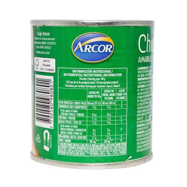 Choclo Cremoso Amarillo Arcor 300 gr alt