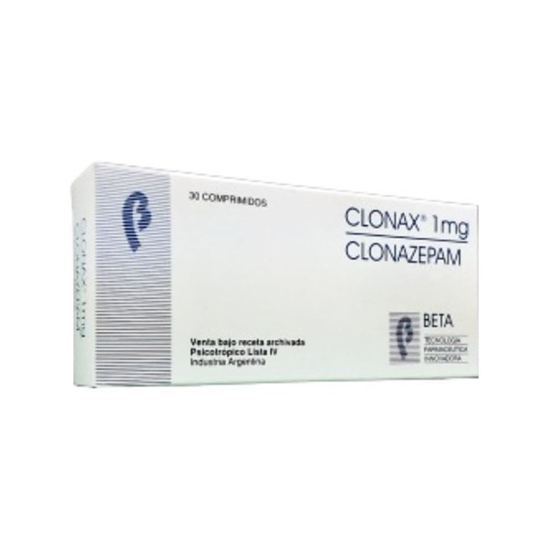 Beta Clonax 1 Mg Clonazepam x 30 Comp #1