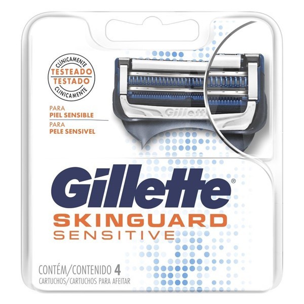 Gillette Cartuchos Skinguard Sensitive 4 Unidades alt