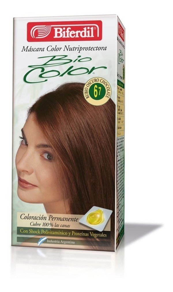 Biferdil Kit Coloracion Bio Color 6.7 Rubio Oscuro Chocolate 6.73 Rubio Oscuro Chocolate Dorado #1
