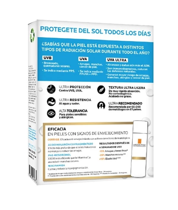La Roche-Posay Protector Solar Roche-Posay Anthelios Age Correct Fps 50 x 50 ml + Serúm Hyalu B5 x 10 ml de Regalo alt
