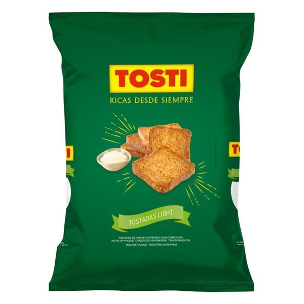 Tostadas De Mesa Tosti Light 200 Gr #1
