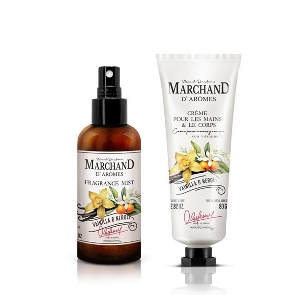 Marchand D`Aromes Cubo Duo Rosas Vainilla & Neroli (Edp + Crema de Manos Y Cuerpo)