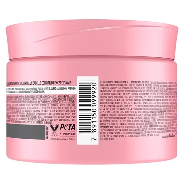 Mascarilla Capilar Sedal Luminous Uv x 300 g alt