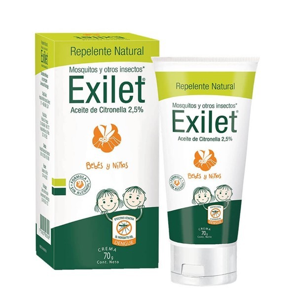 Repelente natural Exilet en Crema Bebes y Niños efectivo contra el dengue x 70 gr alt