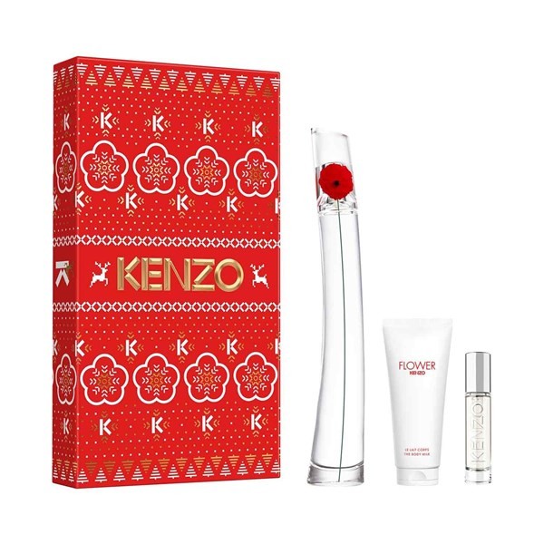 Flower By Kenzo EDP 100 ml + Body Milk 75 ml + EDP 10 ml