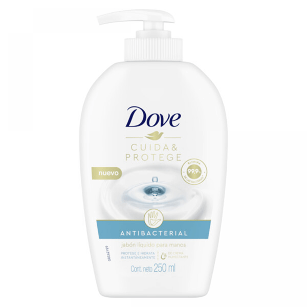 Dove Jabon Liquido Antibacterial Manos 250 ml alt