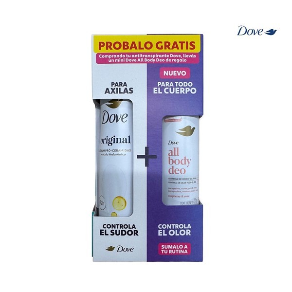 Antitranspirante Femenino Dove 150 Grs + Mini Abd Dove 55 ml #1