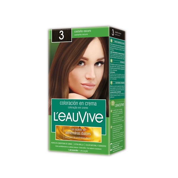 Coloración Leau Vive Kit N 3 Castaño Oscuro x 1 uni #1