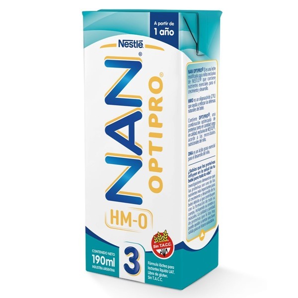 Nan Fórmula Láctea Optipro 3 Rtd Infantil 190 ml #1