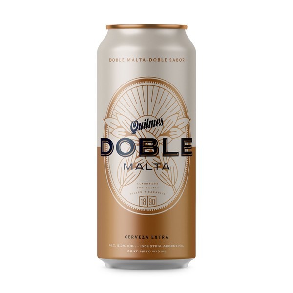 Cerveza Blanca Quilmes Doble Malta en Lata X6 473 cc. #1