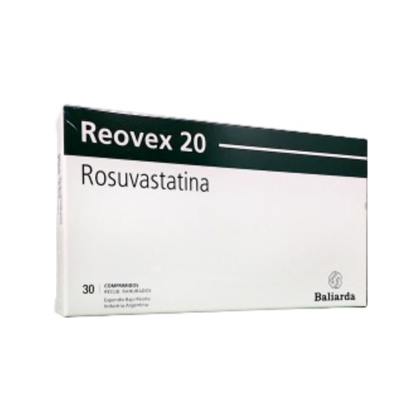 Baliarda Reovex 20 Rosuvastatina 20 Mg x 30 Comp Recubiertos Ranurados #1