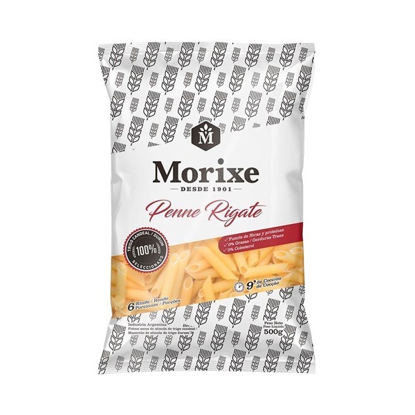 Fideos Morixe Penne Rigatti 500g #1
