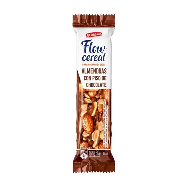 Arcor Barra Flow Almendras Con Chocolate 30 Xg #1
