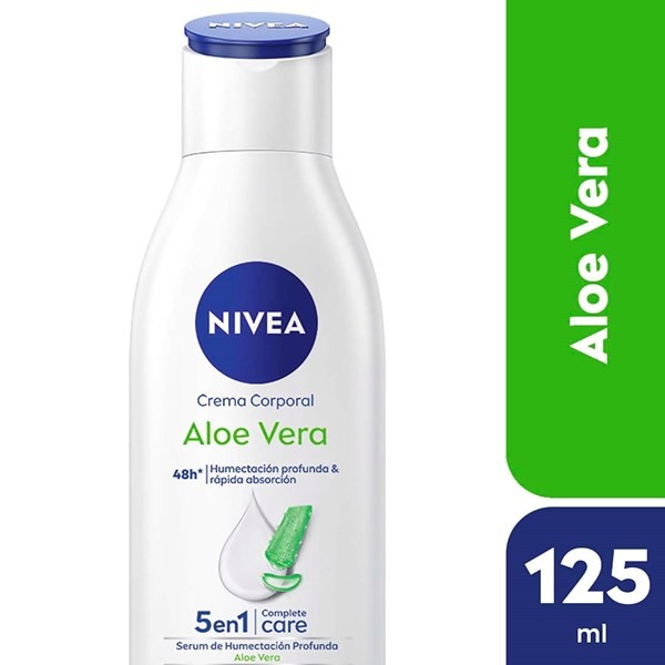 Nivea Crema Corporal Aloe Vera 5En1 Para Piel Normal a Seca 125 ml #1